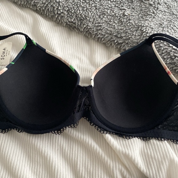 SOMA EMBRACEABLE PERFECT COVERAGE ENCHANTING LACE WING BRA - NWT - Picture 6 of 8